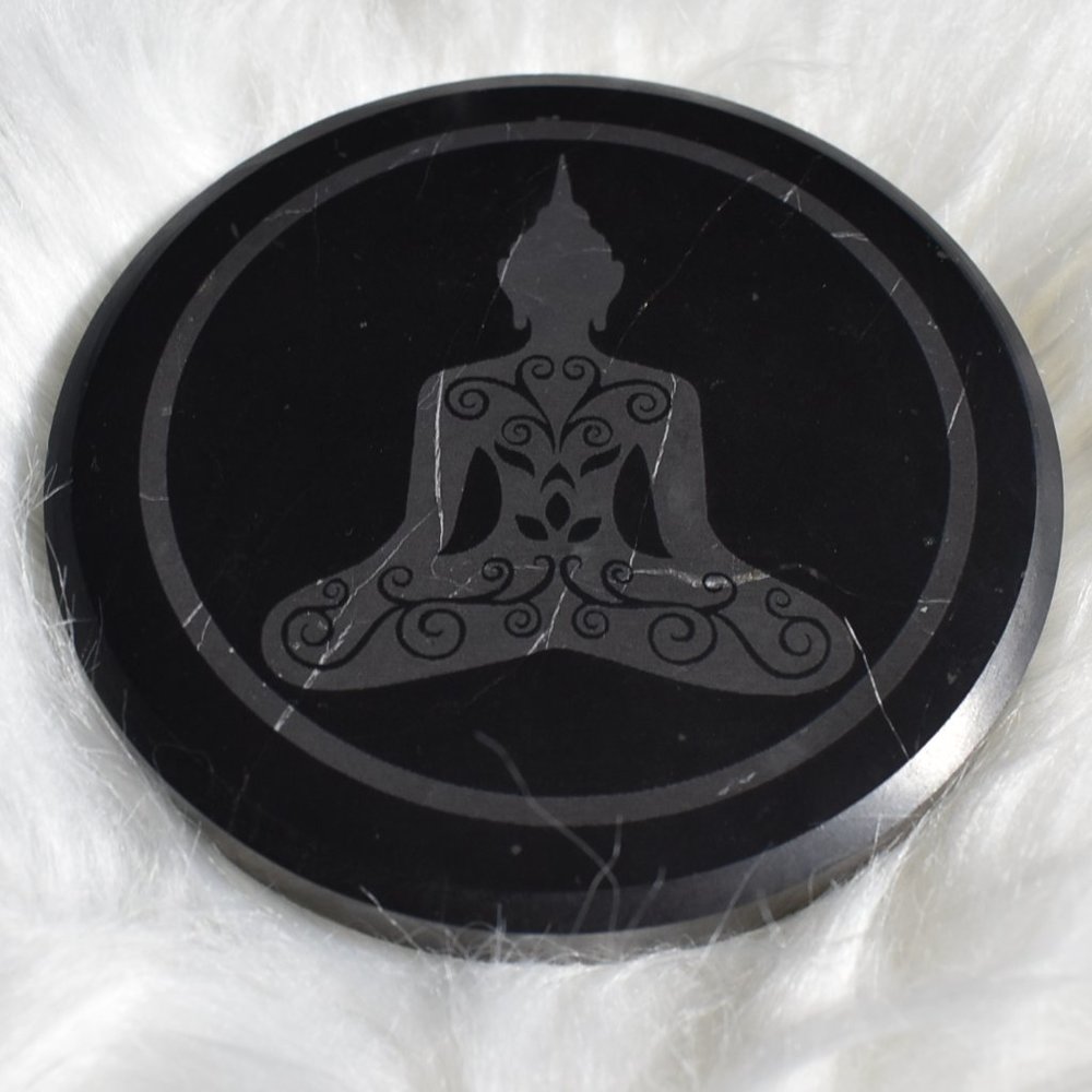 Shungite Buddha Disc